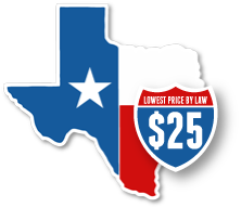 Texas Defensive Driving Lowest Price by Law $25